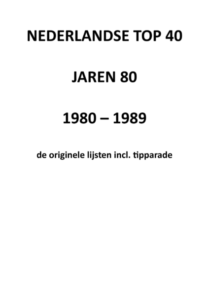 Top 40 jaren 80